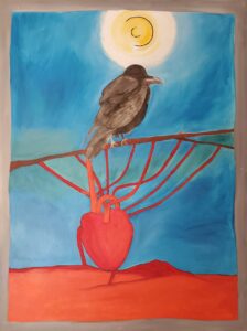 The Raven and Heart connection Oil - 36" x 48" $1800